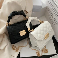 Trendy Lattice Chain Shoulder Tote Bag for Women Ã¢?? Stylish & Versatile Handbag