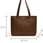 Elegant PU Leather Work Tote – Stylish Single Shoulder Bag for Women