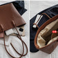 Eboo Sewing Line Simplicity PU Ladies Tote Bags Zipper Shoulder Bags For Women