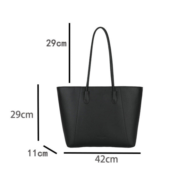 Eboo Sewing Line Simplicity PU Ladies Tote Bags Zipper Shoulder Bags For Women