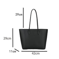 Eboo Sewing Line Simplicity PU Ladies Tote Bags Zipper Shoulder Bags For Women