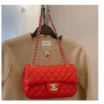 Eboo Shoulder Bags Timeles Rectangular Red Lambskin