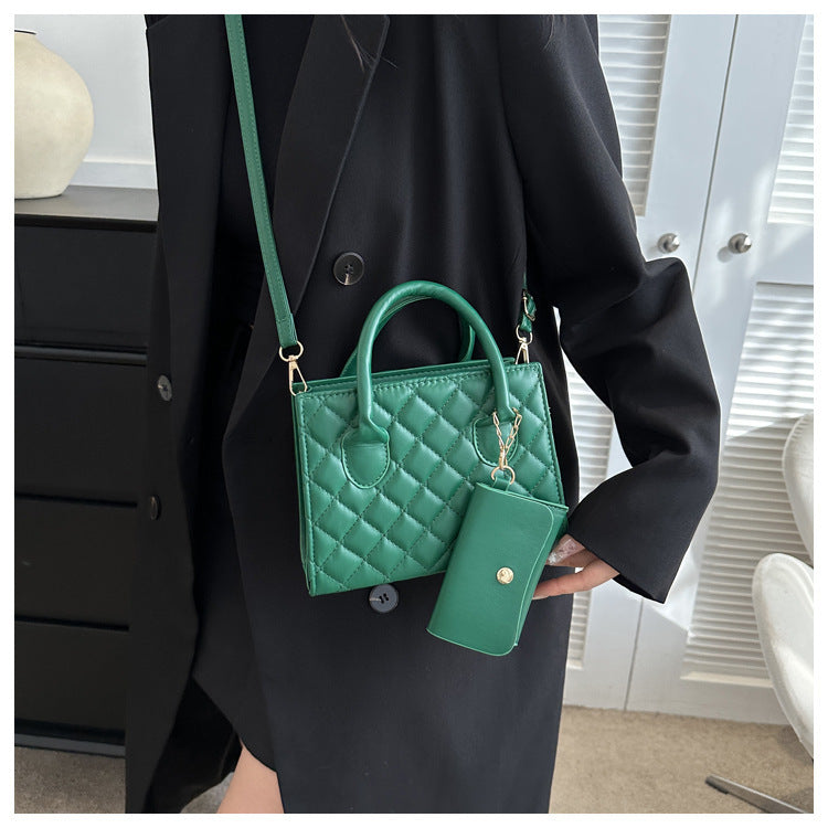 Eboo Shoulder Fashion Mother Small square Bag Simple Personality Carrying Crossbody Bag