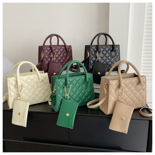 Eboo Shoulder Fashion Mother Small square Bag Simple Personality Carrying Crossbody Bag