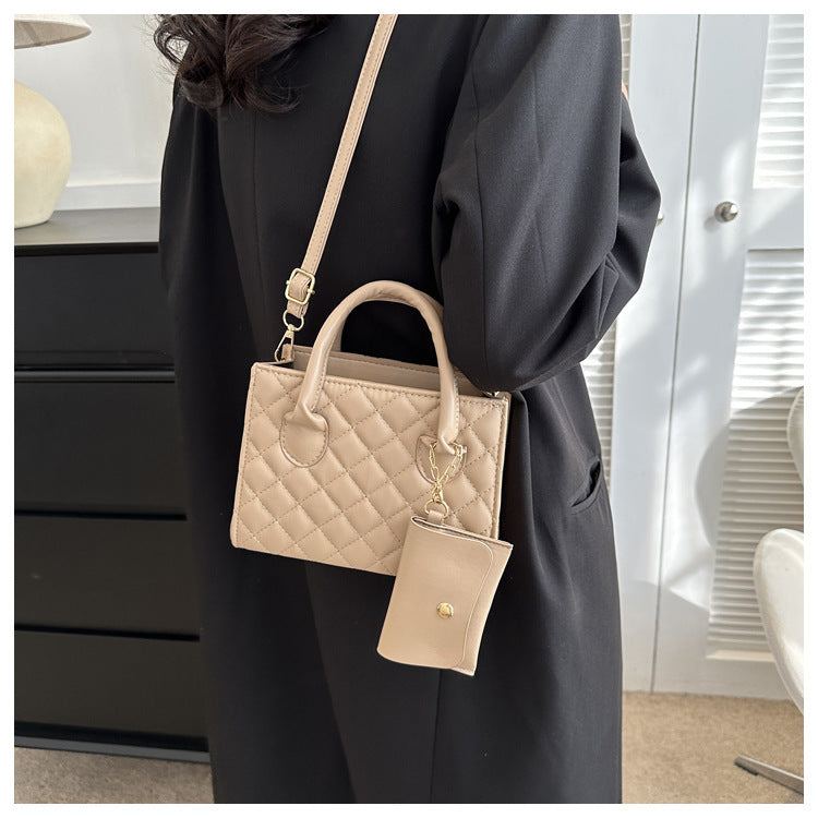 Eboo Shoulder Fashion Mother Small square Bag Simple Personality Carrying Crossbody Bag