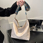 Eboo Wide Strap Shoulder Bag for Women Crossbody Bags Large Capacity Retro PU Leather Handbag for Shopping Travel