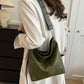 Eboo Wide Strap Shoulder Bag for Women Crossbody Bags Large Capacity Retro PU Leather Handbag for Shopping Travel