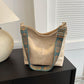 Eboo Wide Strap Shoulder Bag for Women Crossbody Bags Large Capacity Retro PU Leather Handbag for Shopping Travel