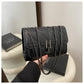 Eboo Classic Quilted Square Flap Shoulder Bag – Solid Color Chain Handbag for Women (Free Delivery)
