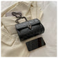 Eboo Classic Quilted Square Flap Shoulder Bag – Solid Color Chain Handbag for Women (Free Delivery)