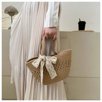 4-in-1 Woven Tote Bag Ã¢?? Lightweight Beach & Vacation Shoulder Bag for Women