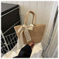4-in-1 Woven Tote Bag – Lightweight Beach & Vacation Shoulder Bag for Women (Free Delivery)