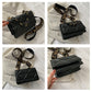 Elegant Embossed Chain Shoulder Bag – Small Square Flap Crossbody for Casual & Travel Use