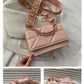 Elegant Embossed Chain Shoulder Bag – Small Square Flap Crossbody for Casual & Travel Use