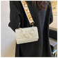 Elegant Embossed Chain Shoulder Bag – Small Square Flap Crossbody for Casual & Travel Use
