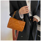 Elegant Embossed Chain Shoulder Bag – Small Square Flap Crossbody for Casual & Travel Use