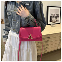 Eboo Elegant Leather-Look Handbag with Matching Shoulder Strap