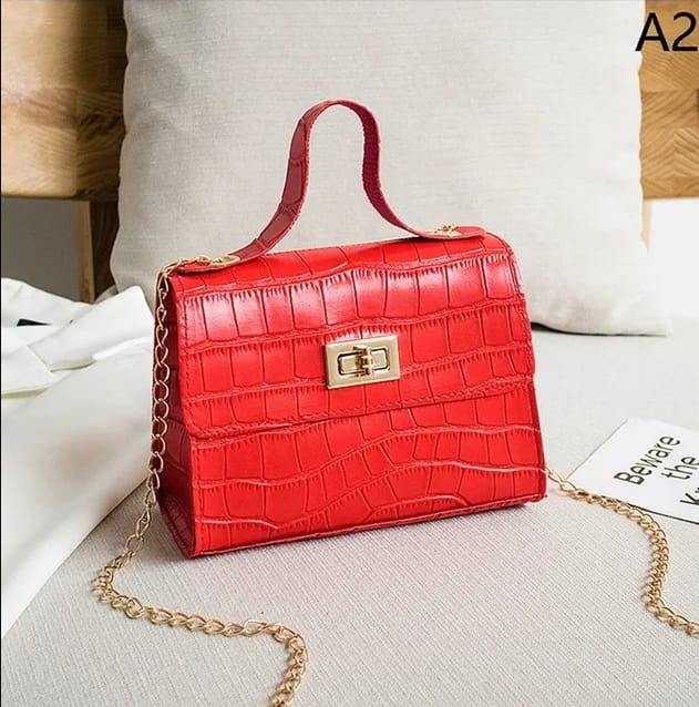 Eboo Crocodile Pattern Handbag Small Bag Women Ladies Hand Bags Versatile Small Square Bag