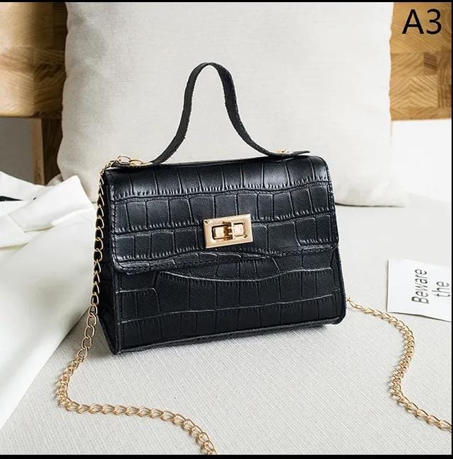 Eboo Crocodile Pattern Handbag Small Bag Women Ladies Hand Bags Versatile Small Square Bag