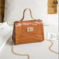 Eboo Crocodile Pattern Handbag Small Bag Women Ladies Hand Bags Versatile Small Square Bag