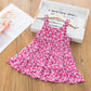 Eboo Baby Girl’s Red and White Floral Summer Dress