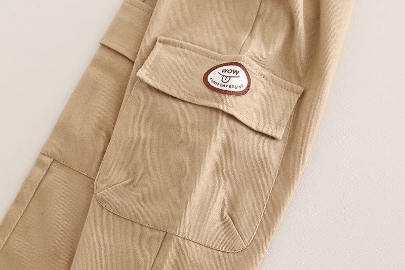 Eboo kids fashion set giraffe print stand collar 2pcs Set