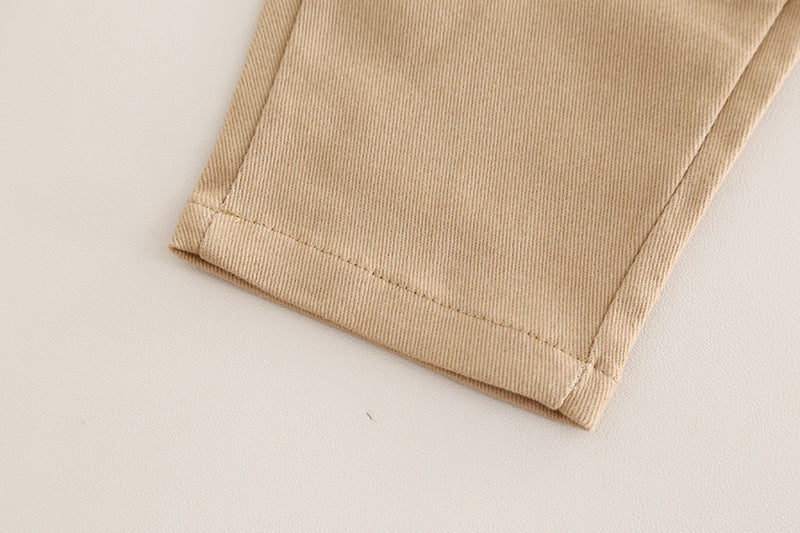 Eboo kids fashion set giraffe print stand collar 2pcs Set