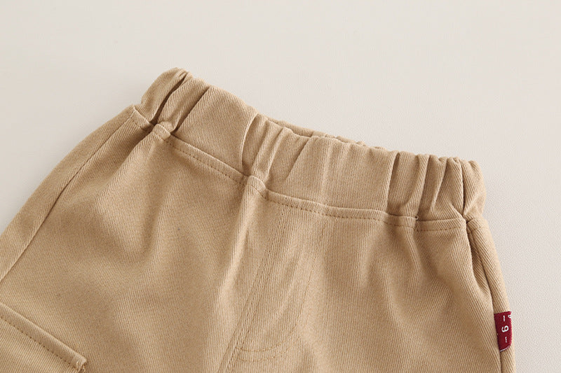 Eboo kids fashion set giraffe print stand collar 2pcs Set