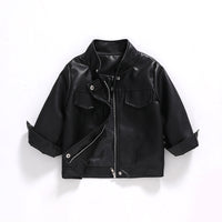 Eboo Kids Faux Leather Moto Jacket | PU Biker Style Coat