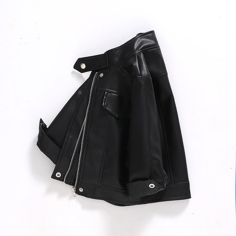Eboo Kids Faux Leather Moto Jacket | PU Biker Style Coat