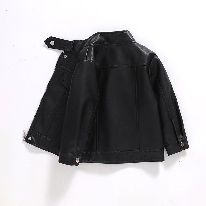 Eboo Kids Faux Leather Moto Jacket | PU Biker Style Coat