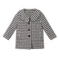 Eboo Kids' Black and White Houndstooth Print Coat / Jacket