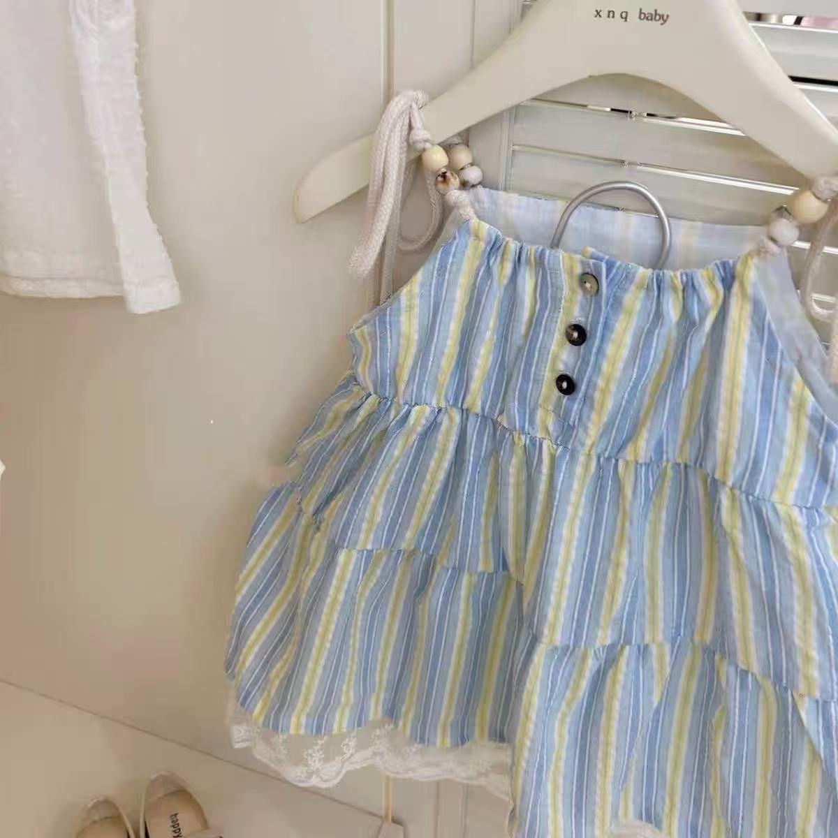 Eboo Summer Kids Girls Princess Dresses Suspender Sleeveless