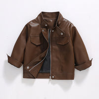 Eboo Kids Faux Leather Moto Jacket | PU Biker Style Coat