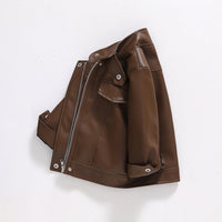 Eboo Kids Faux Leather Moto Jacket | PU Biker Style Coat