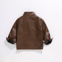 Eboo Kids Faux Leather Moto Jacket | PU Biker Style Coat