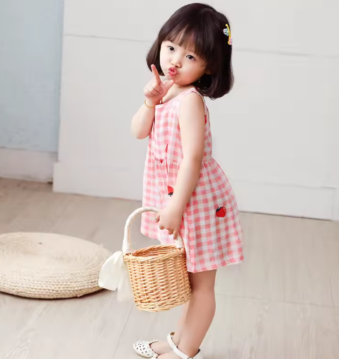 Eboo Children's Princess Vest Dress, Cute Summer Dress, Korean Style, Girl