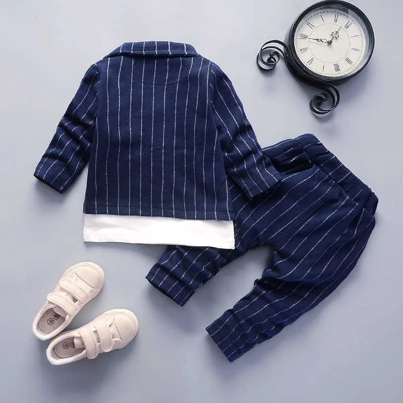 Eboo Blue Baby Boy 3 Piece Suit With Glasses