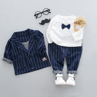 Eboo Blue Baby Boy 3 Piece Suit With Glasses