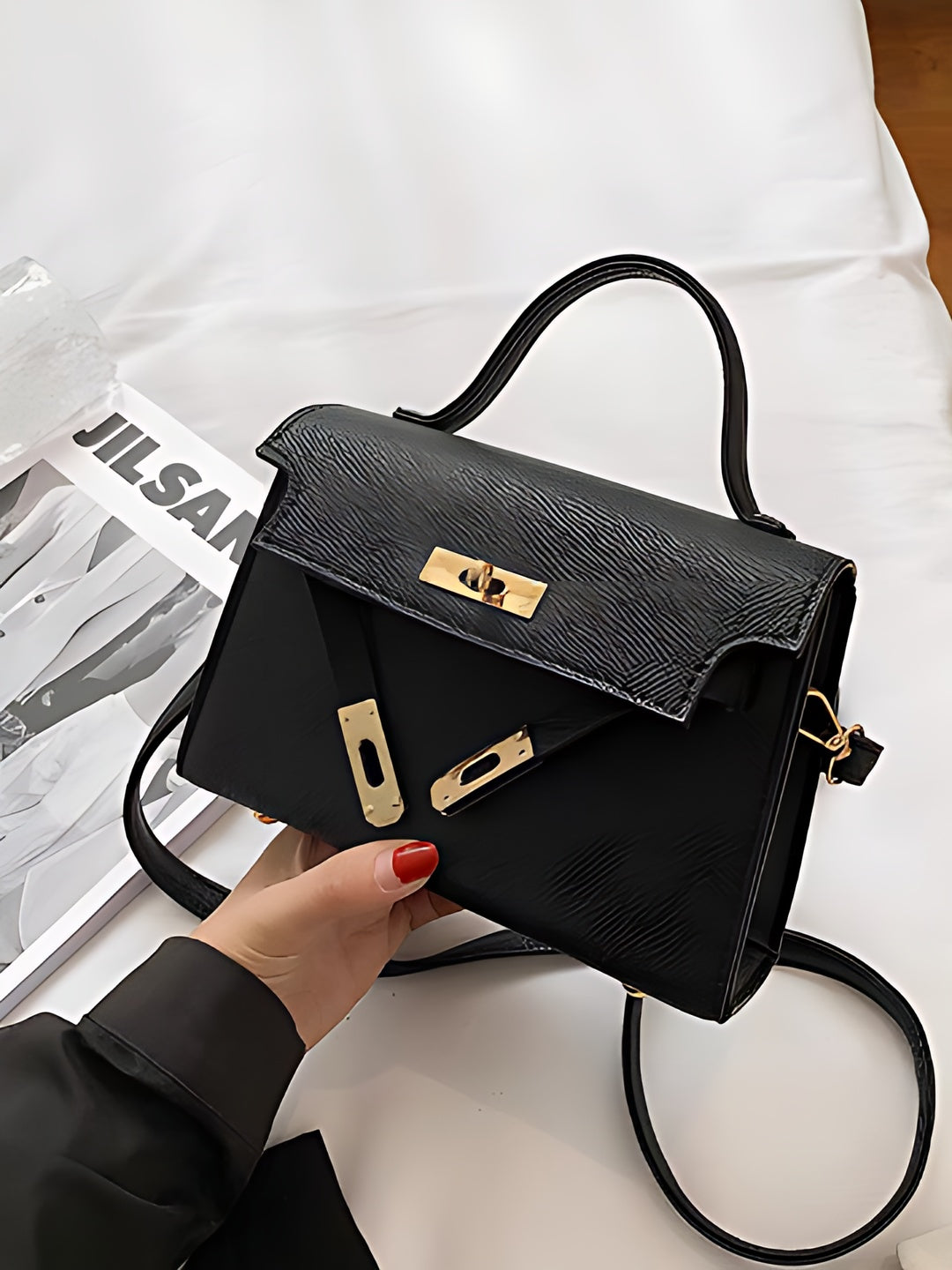 Eboo Women's Trendy Textured Small Square Casual Bags