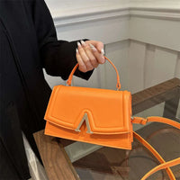 Eboo Elegant Leather-Look Handbag with Matching Shoulder Strap