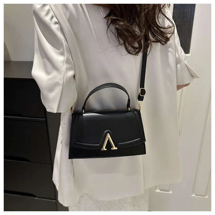 Eboo Elegant Leather-Look Handbag with Matching Shoulder Strap