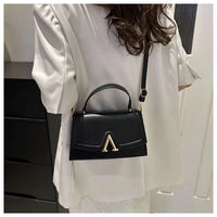 Eboo Elegant Leather-Look Handbag with Matching Shoulder Strap