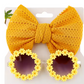 Eboo Summer Ballet Tutu Skirt with Hat Summer Clothes Baby Girls Princess Outfits (Yellow)