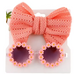 Eboo Baby Girls Fashion Cute Sleeveless Sweet Heart Print Dress Bag Set