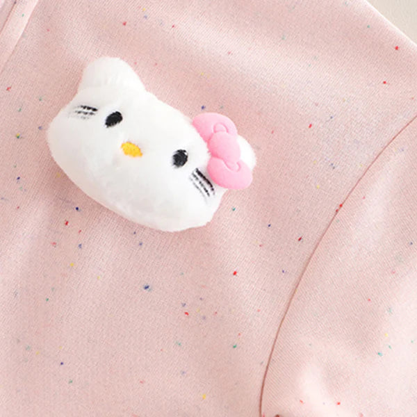 Eboo Girls Embroidered Sweatshirt With T-Shirt, Pants & Bag Sets