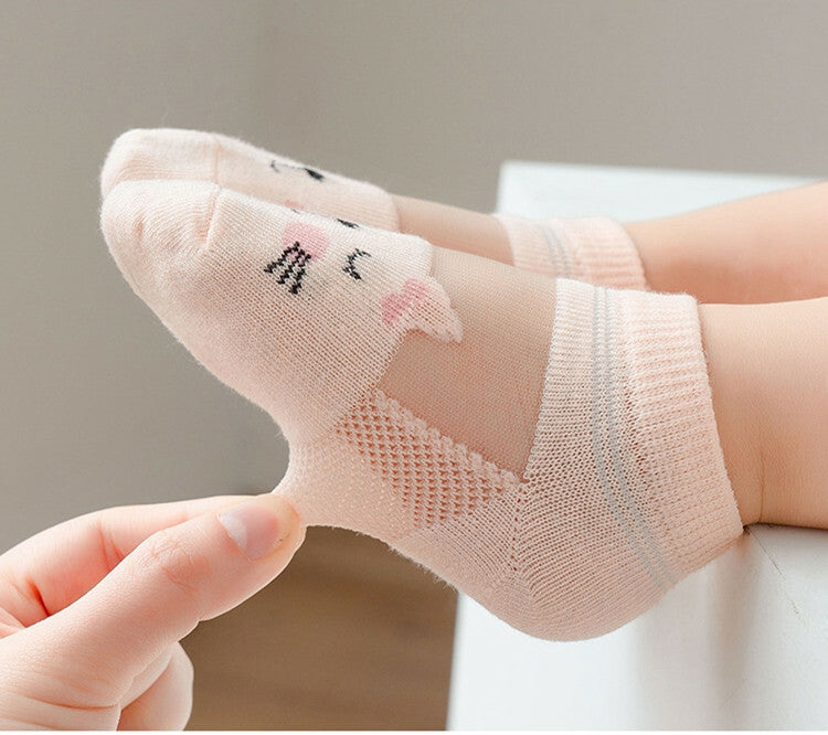 Baby Socks  0-5Y Infant Toddler Socks Cotton Mesh