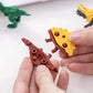 4 Pcs/Lot Creative Cute Assembled Dinosaur Eraser Set Students Eraser Stationery Gift Wholesale