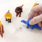 4 Pcs/Lot Creative Cute Assembled Dinosaur Eraser Set Students Eraser Stationery Gift Wholesale