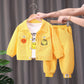 Baby Boy’s Yellow Corduroy Jacket & Pants Set